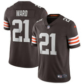 Denzel Ward Cleveland Browns Vapor Limited Jersey - Brown - Nike