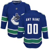 Vancouver Canucks Youth Replica Custom Jersey - Blue | NHL online