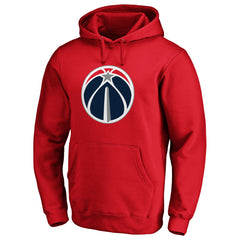 Fanatics Washington Wizards Icon Primary Logo Fitted Pullover Hoodie Red