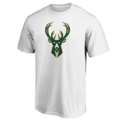 Fanatics Milwaukee Bucks Primary Team Logo T-Shirt White