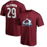 Nathan MacKinnon Colorado Avalanche Fanatics Authentic Stack Player Name & Number T-Shirt - Burgundy | Fanatics Lifestyle