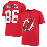 Jack Hughes New Jersey Devils Youth Player Name & Number T-Shirt - Red | NHL discount