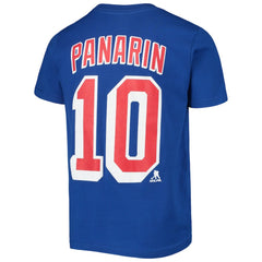 Artemi Panarin New York Rangers Youth Player Name & Number T-Shirt - Blue | NHL Lifestyle