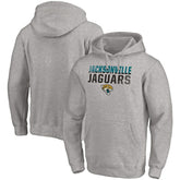 Jacksonville Jaguars Fade Out Fitted Pullover Hoodie - Heather Gray - Fanatics