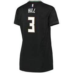 Fanatics George Hill Milwaukee Bucks Women's Fast Break Replica Player Jersey Statement Edition Black