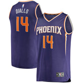 Fanatics Cheick Diallo Phoenix Suns Youth Fast Break Replica Player Jersey Icon Edition Purple