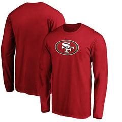 San Francisco 49ers Team Lockup Long Sleeve T-Shirt - Scarlet - Fanatics
