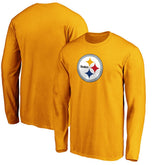 Pittsburgh Steelers Primary Logo Long Sleeve T-Shirt - Gold - Fanatics