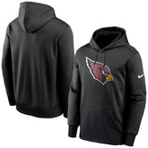 Arizona Cardinals Fan Gear Primary Logo Therma Performance Pullover Hoodie - Black - Nike