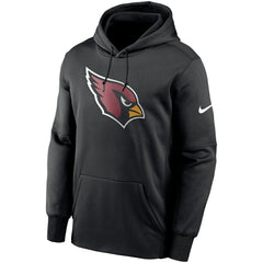 Arizona Cardinals Fan Gear Primary Logo Therma Performance Pullover Hoodie - Black - Nike