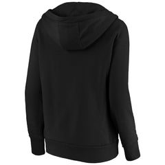 Fanatics Brooklyn Nets Women's Primary Logo V-Neck Pullover Hoodie Black