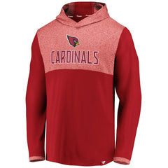 Arizona Cardinals Iconic Marbled Clutch Hoodie Long Sleeve T-Shirt - Cardinal - Fanatics