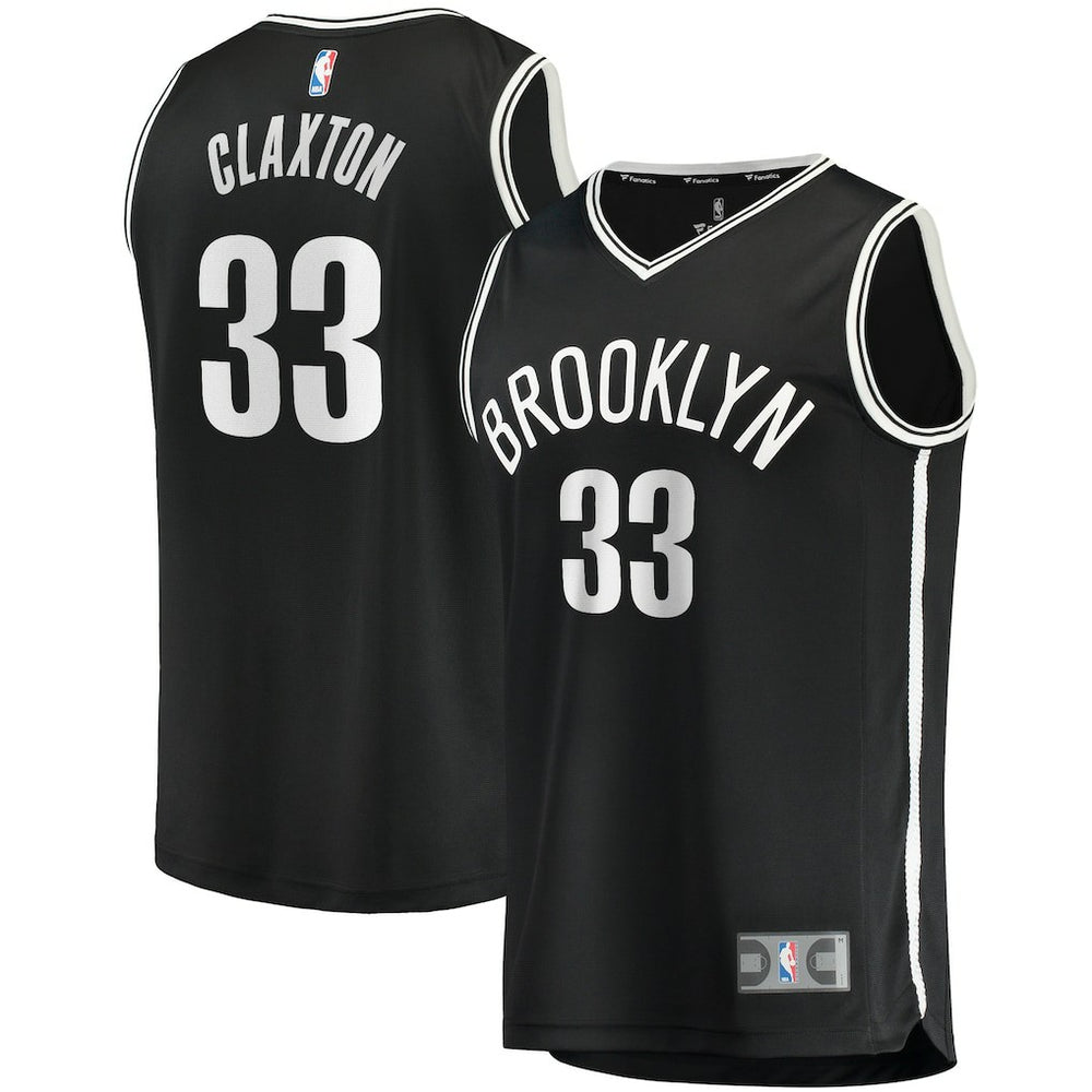 Fanatics Nicolas Claxton Brooklyn Nets Fast Break Player Jersey Icon Edition Black