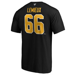 Mario Lemieux Pittsburgh Penguins Fanatics Authentic Stack Retired Player Name & Number T-Shirt - Black | Fanatics online