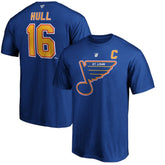 Brett Hull St. Louis Blues Fanatics Authentic Stack Retired Player Name & Number T-Shirt - Blue | Fanatics sale