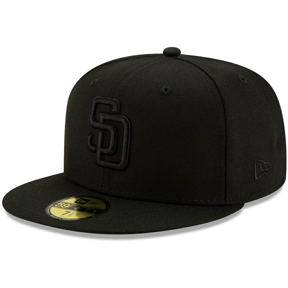 San Diego Padres New Era Black on Black 59FIFTY Fitted Hat Near Me