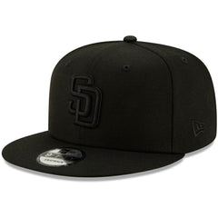 San Diego Padres New Era Black on Black 9FIFTY Snapback Adjustable Hat Outlet