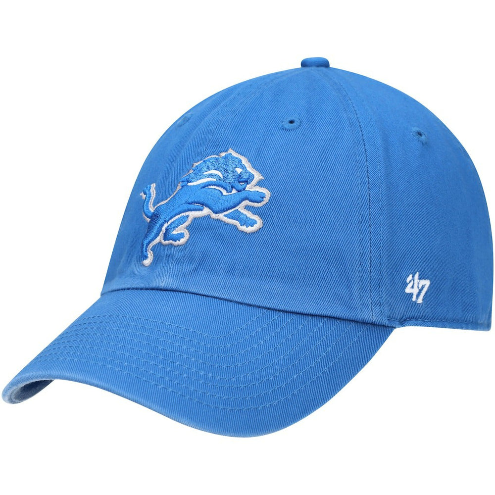 Detroit Lions '47 Primary Clean Up Adjustable Hat - Blue - 47 brand