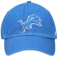 Detroit Lions '47 Primary Clean Up Adjustable Hat - Blue - 47 brand