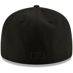 Milwaukee Brewers New Era Black on Black 59FIFTY Fitted Hat for sale