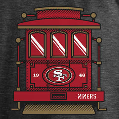 San Francisco 49ers Hometown Trolley Car Long Sleeve T-Shirt - Heather Gray - NFL