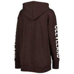 Cleveland Browns G-III 4Her by Carl Banks Women's Extra Point Pullover Hoodie - Brown - NFL