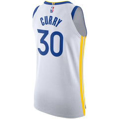 Nike Stephen Curry Golden State Warriors Authentic Jersey Association Editi- White