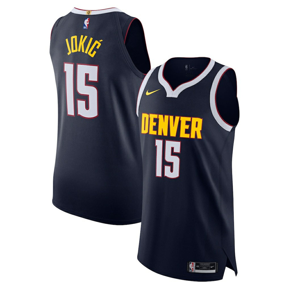 Nike Nikola Jokic Denver Nuggets Authentic Jersey Icon Editi- Navy