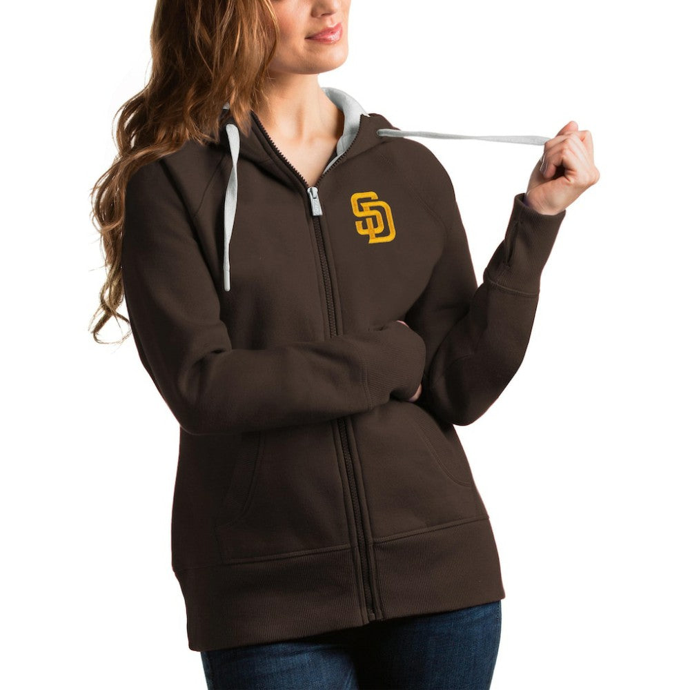 San Diego Padres Antigua Women's Victory Full-Zip Hoodie for sale