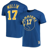 Mitchell & Ness Chris Mullin Golden State Warriors Hardwood Classics Name & Number Team T-Shirt Royal