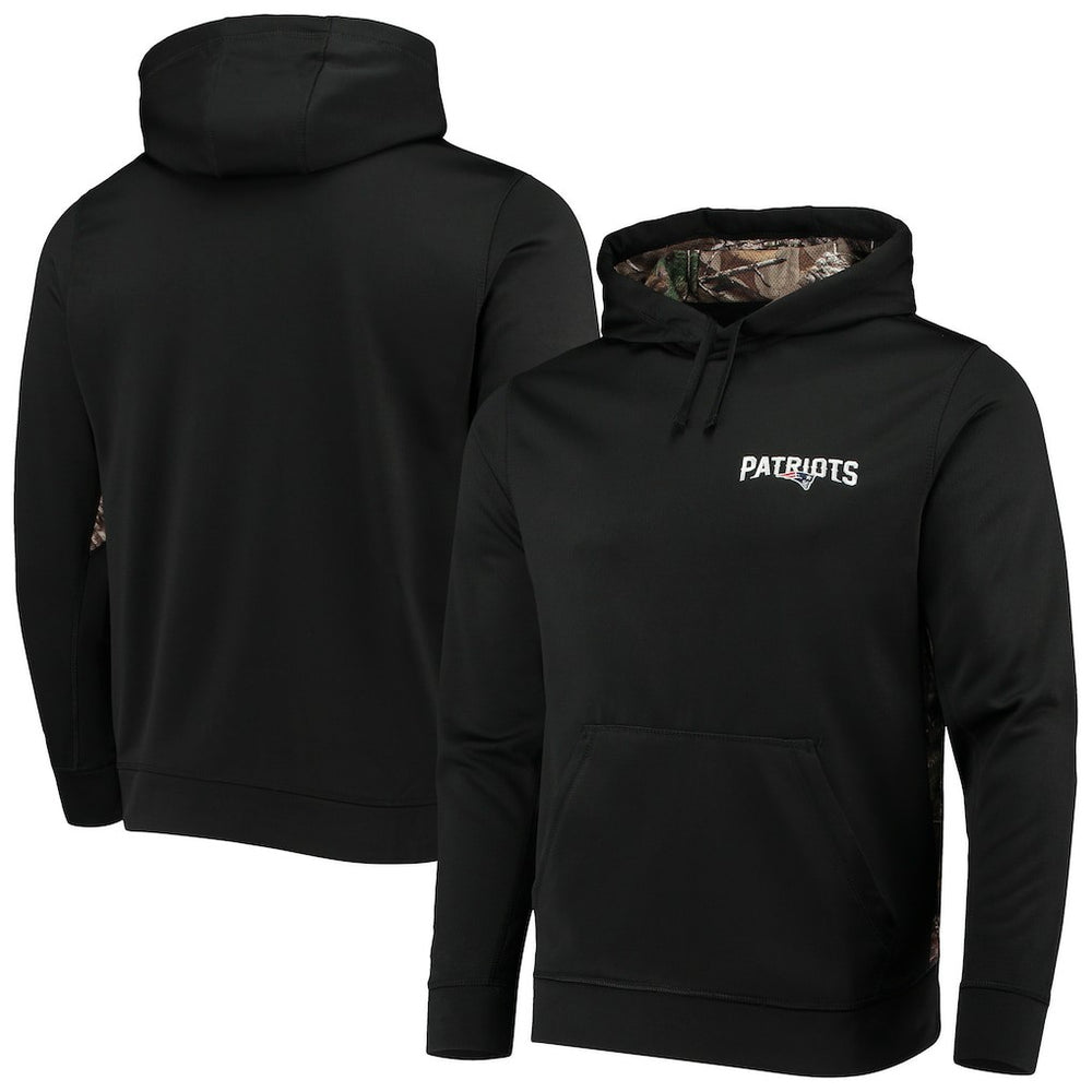 New England Patriots Dunbrooke Logo Ranger Pullover Hoodie - Black/Realtree Camo - NFL