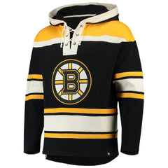 David Pastrnak Boston Bruins '47 Player Lacer Pullover Hoodie - Black | 47 brand on sale