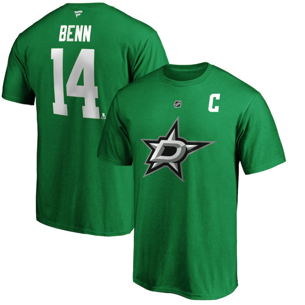 Jamie Benn Dallas Stars Fanatics Authentic Stack Player Name & Number T-Shirt - Kelly Green | Fanatics online