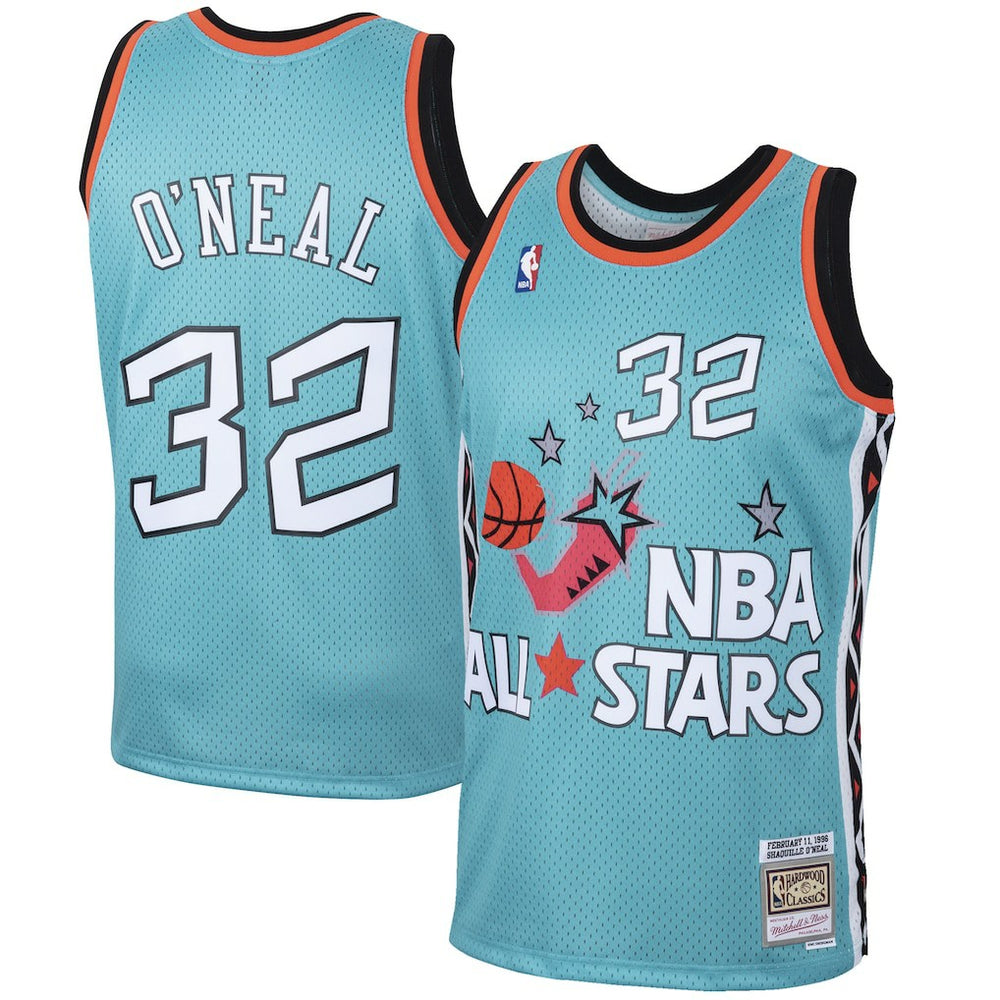 Mitchell & Ness Shaquille O'Neal Eastern Conference 1996 All-Star Hardwood Classics Swingman Jersey Teal