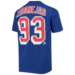Mika Zibanejad New York Rangers Youth Player Name & Number T-Shirt - Blue | NHL sale