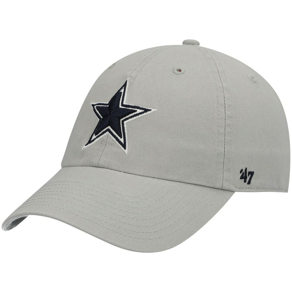 Dallas Cowboys '47 Primary Clean Up Adjustable Hat - Gray - 47 brand
