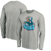 San Jose Sharks Graffiti Shark Long Sleeve T-Shirt - Heather Gray | NHL Clearance