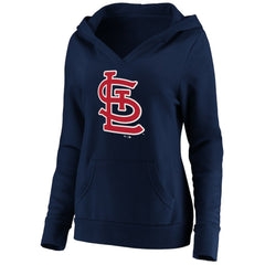 St. Louis Cardinals Fanatics Women's Official Logo Crossover V-Neck Pullover Hoodie Near Me