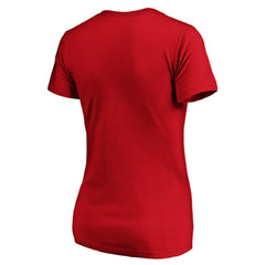 Philadelphia Phillies Fanatics Women's Core Official Logo V-Neck T-Shirt Discount