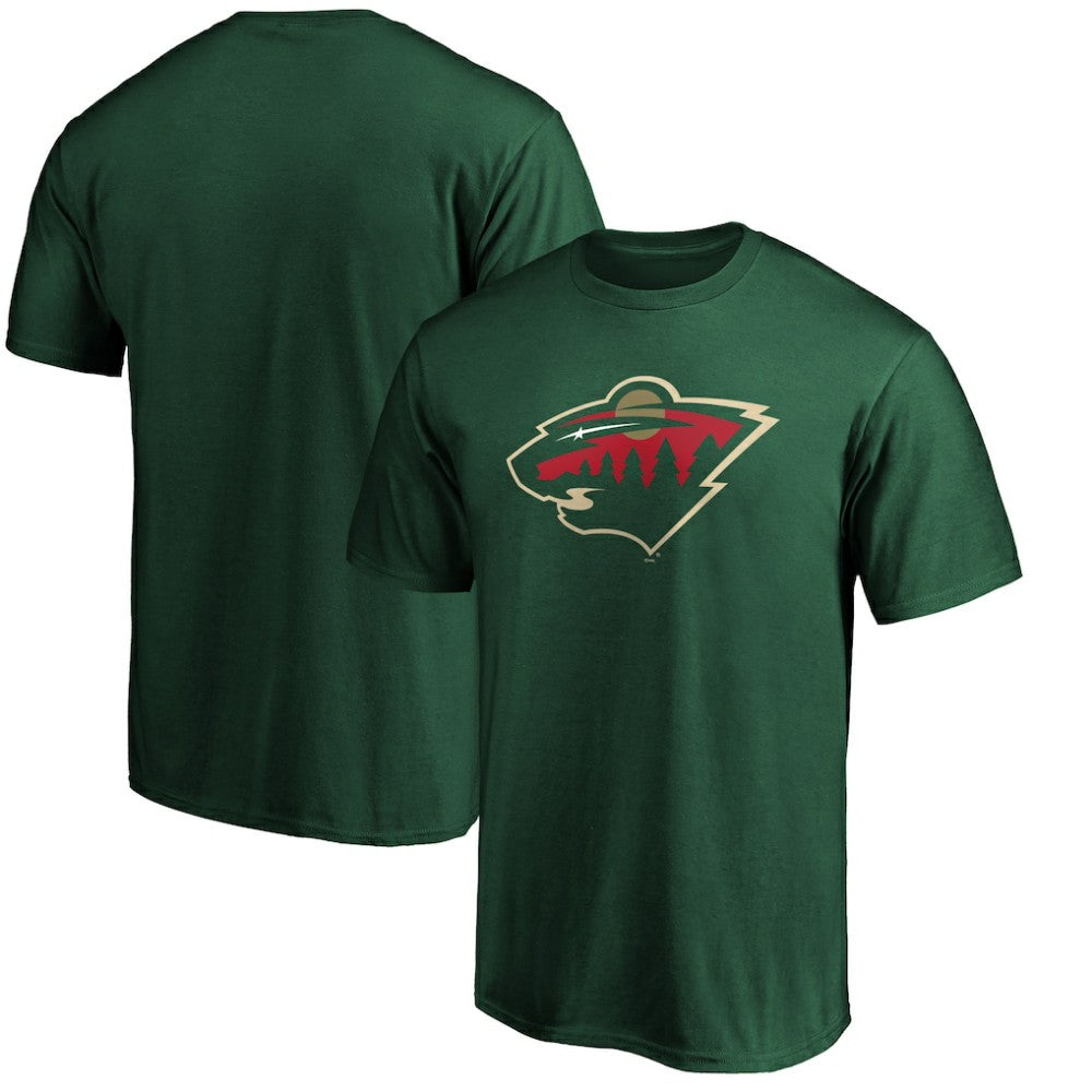 Minnesota Wild Fanatics Team Primary Logo T-Shirt - Green | Fanatics discount