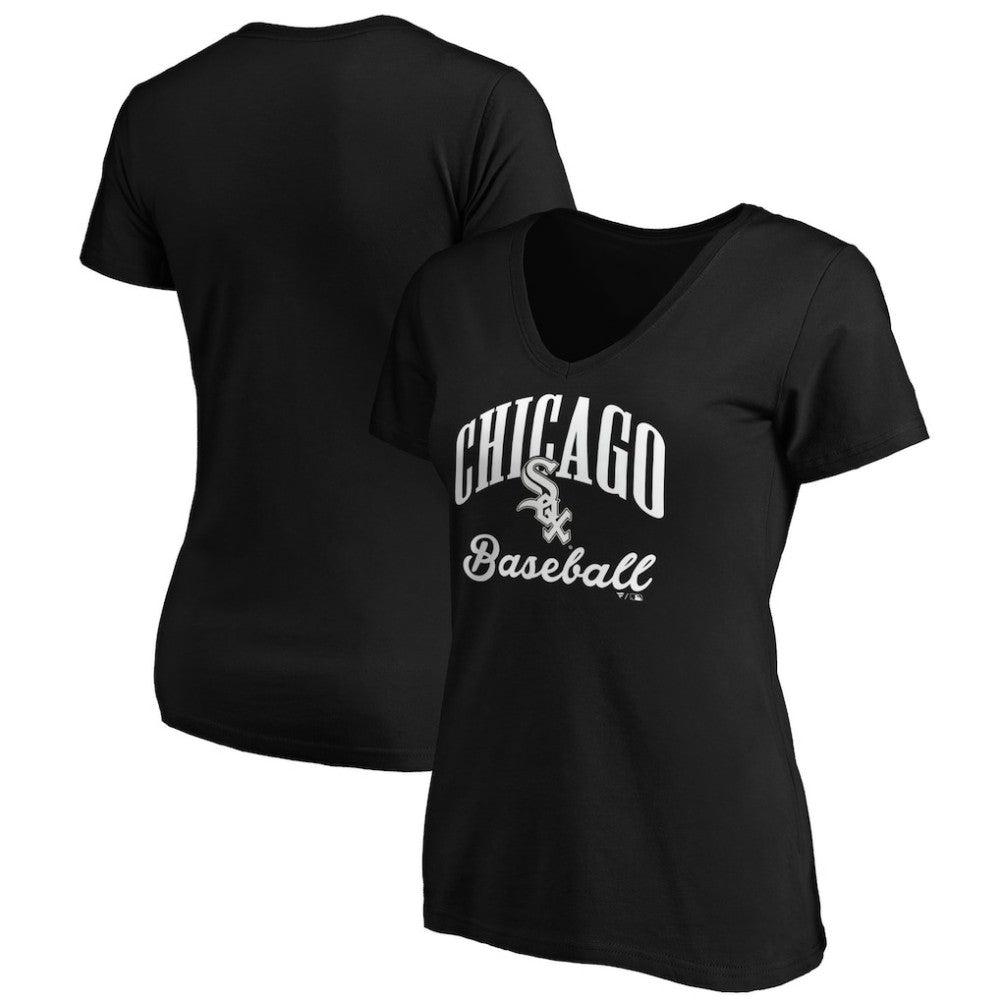 Chicago White Sox Fanatics Women's Victory Script V-Neck T-Shirt Sale