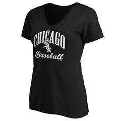 Chicago White Sox Fanatics Women's Victory Script V-Neck T-Shirt Sale