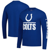 Indianapolis Colts Split Local Long Sleeve T-Shirt - Royal - Nike