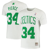 Mitchell & Ness Paul Pierce Boston Celtics Hardwood Classics Stitch Name & Number T-Shirt White