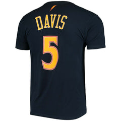 Mitchell & Ness Baron Davis Golden State Warriors Hardwood Classics Stitch Name & Number T-Shirt Navy