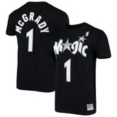 Mitchell & Ness Tracy McGrady Orlando Magic Hardwood Classics Stitch Name & Number T-Shirt Black
