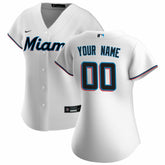 Miami Marlins Nike Women's Home Replica Custom Jersey for sale