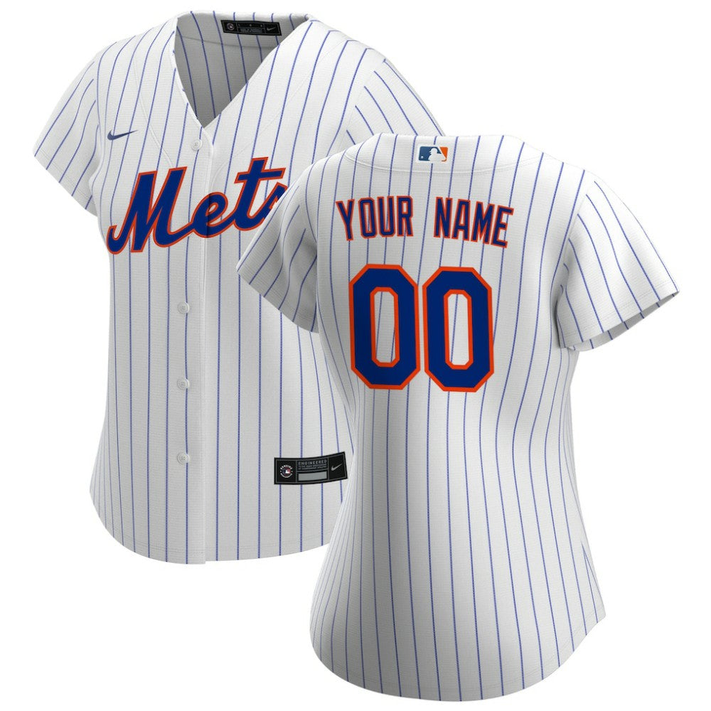 New York Mets Nike Women's Home Replica Custom Jersey Online