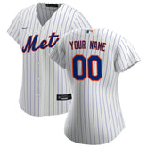 New York Mets Nike Women's Home Replica Custom Jersey Online