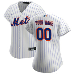 New York Mets Nike Women's Home Replica Custom Jersey Online